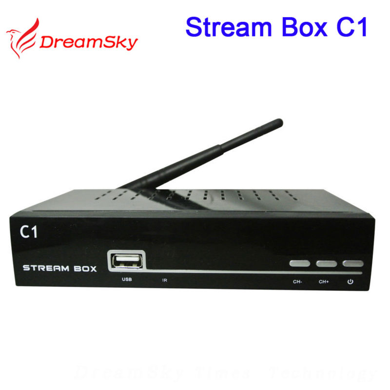 Newest Black Streambox C1 Singapore Cable TV set top box stream box c1 watch football HD drama channels builtin wifi