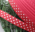 3 8 30y Red Grosgrain Ribbon Print Dots Appliques Craft Wedding R850