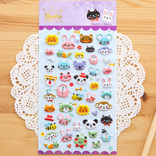 SST* 1 Sheet ‘ Cute Animals A ‘ Diary Decoration Kids Stickers 3D PVC Korea Stationery Kindergarten Baby Gift Children Toys +