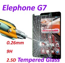 0 26mm 9H Tempered Glass screen protector phone cases 2 5D protective film For Elephone G7