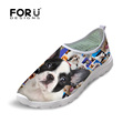 Super Cute French Bulldog Pattern Shoes Casual Women Shoes 2016 Famous Brands Breathable Hot Summer Outdoor