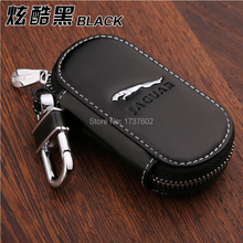 Car Styling Genuine Leather Keybag KeyCase for Jaguar XE XF XFR XK XKR XJ F-TYPE S-TYPE E-TYPE Car key ring chain