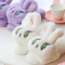 Japan Girls Kids Cartoon Slippers Wego Cat Plush Winter Indoor Footwear House Shoes Women’s Fluff Flip Flop Slipper EuSize 35-39