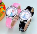 relojes mujer cartoon Children Watch 2016 Hot new brand fashion Princess Elsa Anna quartz Leather watches