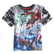 kids clothes boys t shirt lego hulk avengers hulk captain america batman iron man summer short