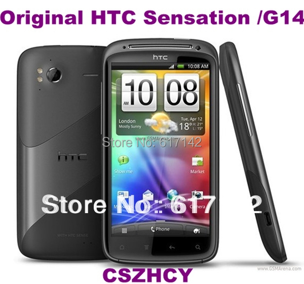 Original unlocked HTC Sensation G14 Z710e Smart cellphone 3G Android GPS 8MP DHL EMS Refurbished Original