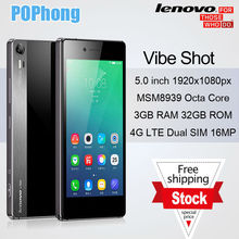 Lenovo Vibe Shot Z90 7 LTE 4G Cell Phone 3GB RAM 5 inch Octa Core Android 5.0 Qualcomm Snapdragon 615 Dual SIM 16.0MP