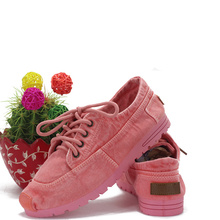 2016 new spring&summer beijing style cotton-made canvas shoes flat casual lover women men shoes