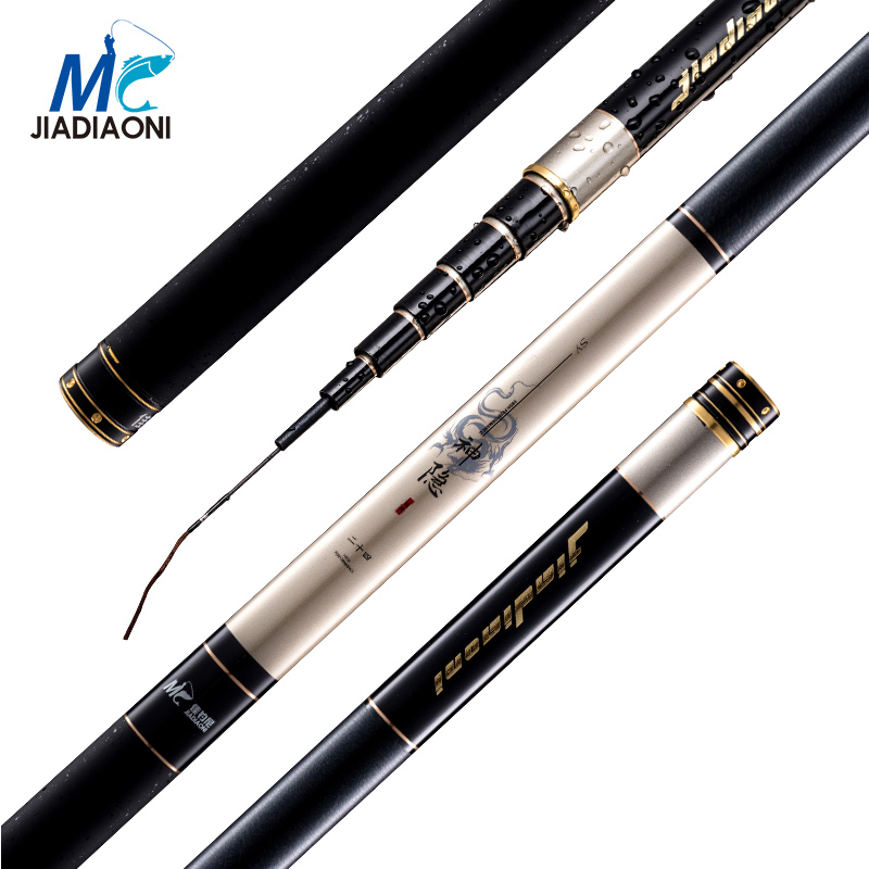 JIADIAONI Carbon Carp Fishing Rod China TaiWan Fishing Pole Telescopic Fly Fishing Rod Fishing Tackle 3.6M 4.5M 5.4M 6.3M 7.2M