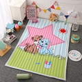 Anti slip cotton polyester fabric square rug for cats baby carpet room carpet baby room rugs