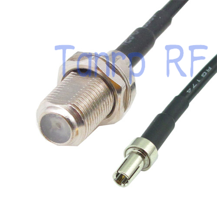 6in F female jack to TS9 male plug RF connector adapter 15CM Pigtail coaxial jumper cable