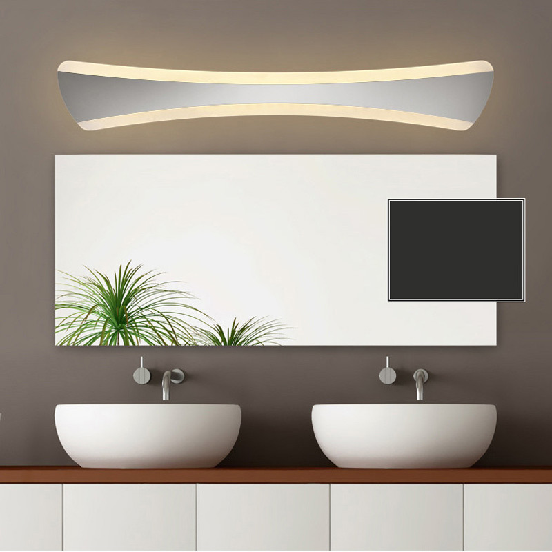 520mm tie shape led bathroom mirror light 85-265V 15W bedroom vanity wall sconce foyer corridor docoration lamp