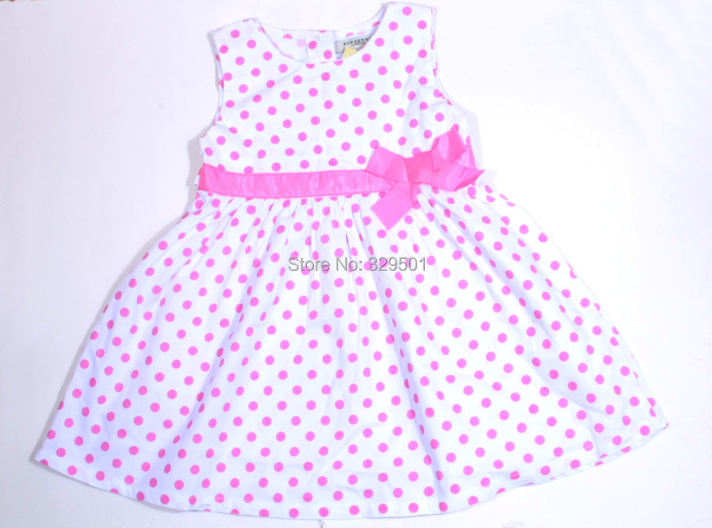 5pcs/lot Pure cotton dress Children's clothing girls flower dress kids 100% cotton dresses baby dress free shipping