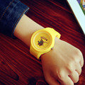 Cute Jelly Minions Doraemon Sakura Momoko Monsters University Mike Silicone Quartz Wrist Watch for Girls Boy