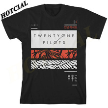 New Camisetas Twenty One Pilots Brand rock T Shirt Mens Filler Bars Print Black Casual Tshirt Plus Size O Neck Hip Hop 2016