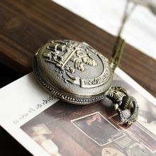 Merry Christmas Santa Claus Children Xmas Gift Necklace Relogio De Bolso Pocket Watch Relogio De Bolso