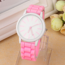 Excellent Quality Geneva Silicone Quartz Watch Women Jelly Sport Wristwatch Woman Dress Brand Watches Casual Watch for Gift