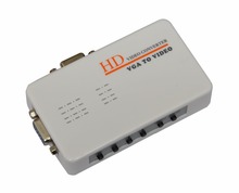 New arrival high quality PC TO TV VGA TO VIDEO converter Supports NTSC PAL PAL-M PAL-N, free shipping