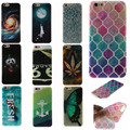 Lovely Fashion Colorful 20 Patterns Durable TPU Soft Case For Apple iphone 4S 5S 6 6S
