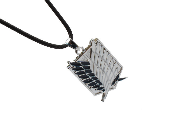 Attack on Titan New Cartoon Anime 2 Color Attack on Titan investigation Corps flag wing necklace