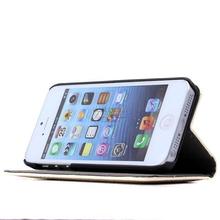 2015 New Retro Real Genuine Leather celular for iPhone 5 5S 5G Case Luxury Flip For