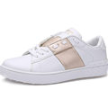 Men couples shoes 2016 casual Walking shoes leather low Banxie flat Fashion white shoes Super star