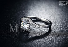 925 Silver Vintage jewelry Rings for women platinum filled engagement bague fashion wedding bague for female
