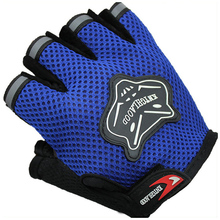 Hot Sale Outdoor Sports Breathable Motorcycle Gloves Men Women Fitness Half Finger Style Black Blue Red Glove Free Shipping