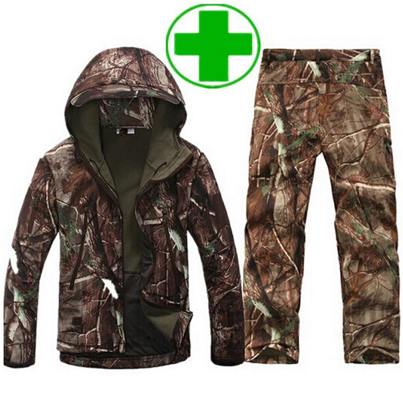 TAD Gear Tactical Softshell Camouflage Outdoors Jacket Set Men Army Sport Waterproof Hunting Clothes Set Military Jacket + Pants TAD Gear Tactical Softshell Camouflage Outdoors Jacket Set Men Army Sport Waterproof Hunting Clothes Set Military Jacket + Pants