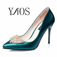 Women Pumps Rhinestone Wedding Shoes Women High Heels Red Bottom Pointed Toe Valentine Shoes Gold Sliver Black 172