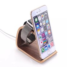 samdi wood for apple watch phone accessory for iphone watch stand