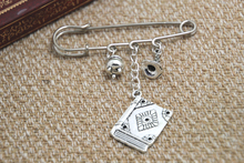 12pcs HP inspired Wizard spells themed charm kilt pin brooch (38mm)