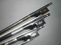 3 PCs Quality Pro wire inlay Violin Carbon fiber bow 4 4 including gold Silver blue