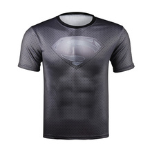 2016 Top Sales Superhero T shirt Tee Superman Spiderman Batman Avengers Captain America Ironman Iron Short sleeve Men’s S-4XL