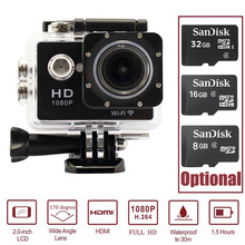 12 миллионов пикселей WIFI SJ5000 plus HD 1080 P 30FPS 30 М автомобиля д. в. мини-пк кулачок Действия камеры 2.0 inch LCD DVR Шлем Camaras Deportivas