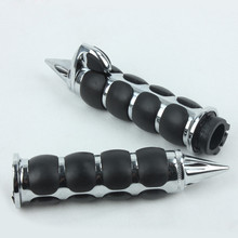 Chrome Hand Grips Throttle Boss 1″ Bar Motorcycle For Yamaha V Star 1100 Classic / Custom 1998-2006 1999 2000 01 02 03 04 05 06