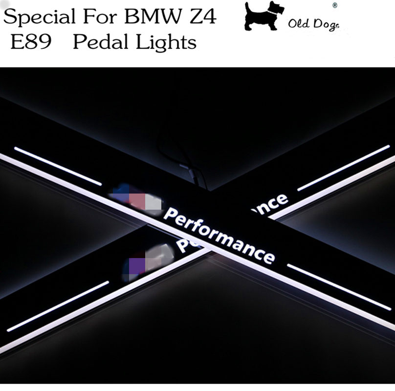 2 Pcs Car Styling for BMW Z4 E89 2009 - 2013 moving lighting LED pedal pathway Front door Side Step welcome lamp free ship