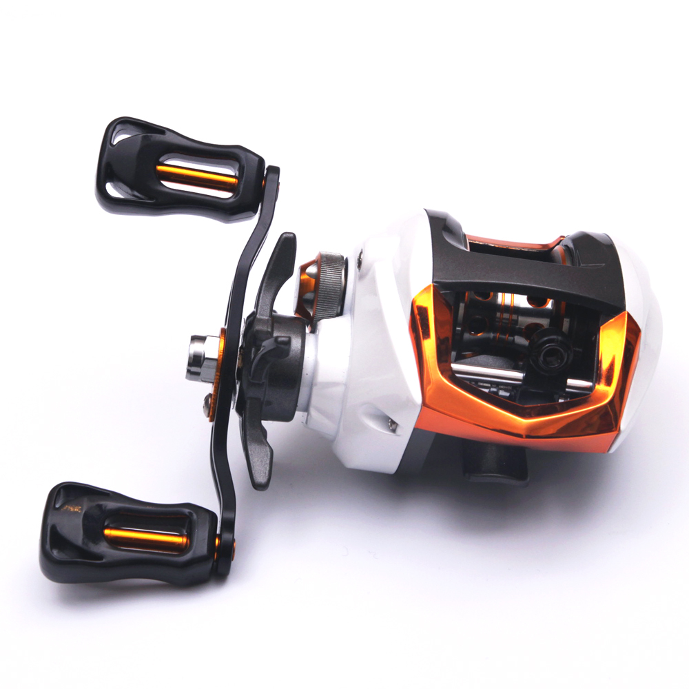 190g LP200 12+1BB Gear Ratio 6.3:1 Black Left&Right Hand Baitcasting Ice Fishing Reel Low Profile Baitcaster For Fishing Tackle