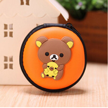 Headphone Coin Purse Printing Bag Change Coin Purse For Girl Anime Retro Sillcon Coin Purse Bag