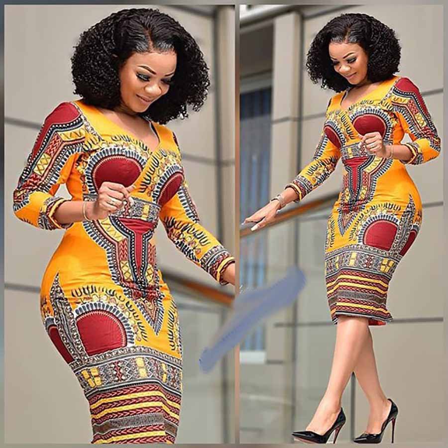 short african print dresses