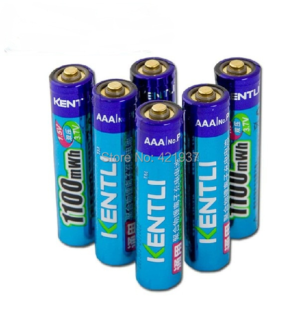 Купить 6pcs доклад ААА battery1.5v 1100mwh литий ион батарея полимера ...