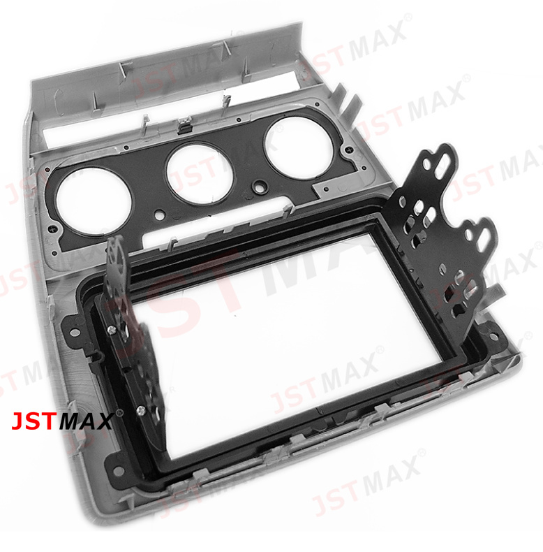 JSTMAX Car DVD CD Radio Fascia Panel Face Plate For SKODA Octavia 2008 2013 Grey HQ
