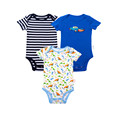 3PCS Lot Cotton Baby Rompers Set Summer Short Sleeve Baby Wear Infant Jumpsuit Boys Girls Body