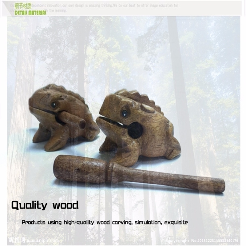 Sound wooden toys Adult tricky toys wood frog toy room decoration creative kids gifts wooden pet