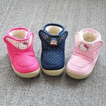 2016New Hello Kitty Girls Boots,Plush Baby Kids Boots For Boys,Chidlren’s Shoes For Girls,Winter Shoes For Boys,Chaussure Enfant