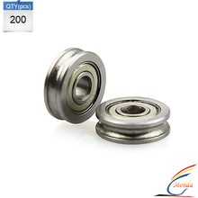 200 Pcs Lot 3D Printer Accessories 604UU 604ZZ 4MM U Type Bearing Parts For MakerBot RepRap