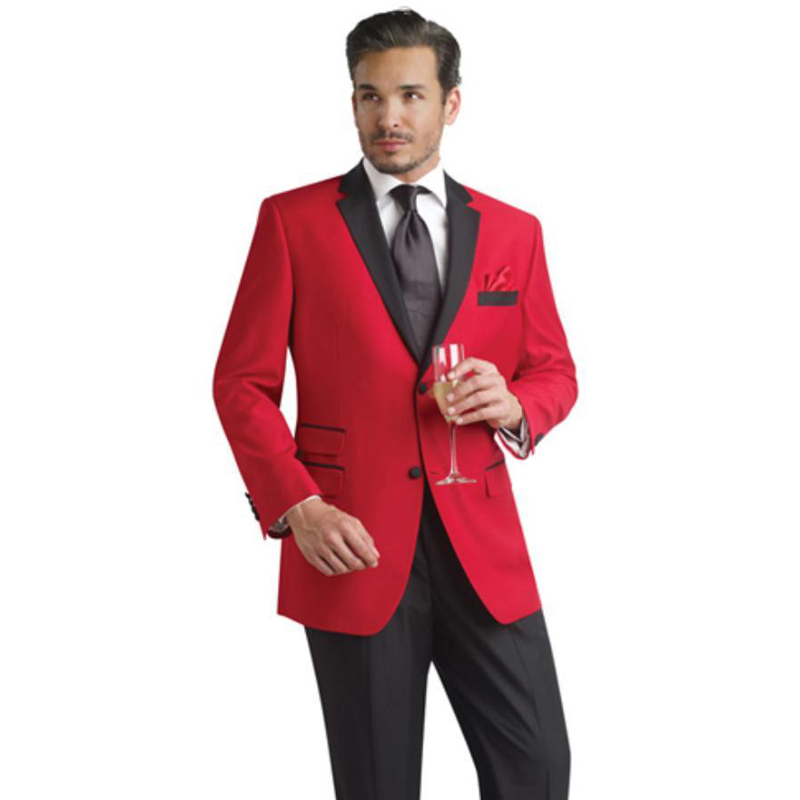 Online Get Cheap Red Mens Groom Slim Fit Groom Suits -Aliexpress