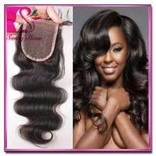 Cheapest Ms lula 7A Virgin Human Hair Best Silk Closure Brazilian Hair Body Wave Closures Free Middle 3 Way Part 8-24inch Stock