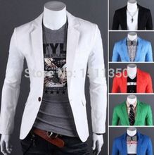 Denim Blazer 2016 New Arrive Men’s Casual Slim Regular Single Breasted Polyester Men Suit Jacket Terno Masculino
