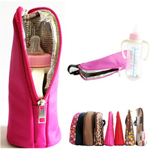 7 Colors Insulated Bottle Thermo Bag,Children Water Bottle Warmers Stroller Hanging Bags,Travelling With Baby Care Organizer